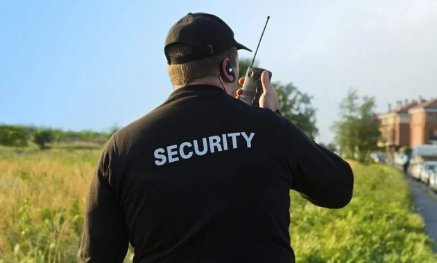 back of a security guard