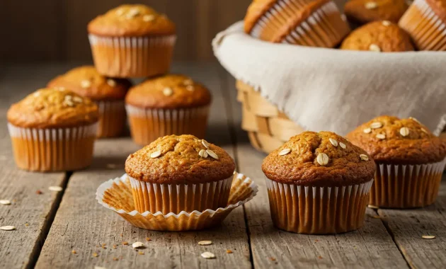 Final Oatmeal Muffins Display