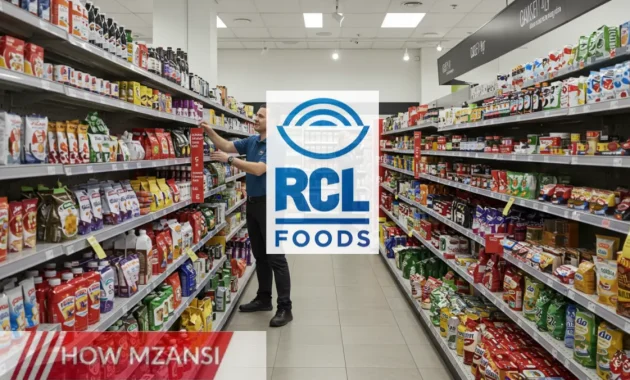 A modern retail store with neatly arranged shelves, a friendly worker assisting customers, and a clean, organized environment. The worker is wearing a company uniform, stocking shelves, and smiling at a customer. The setting is bright, welcoming, and represents excellent customer service.